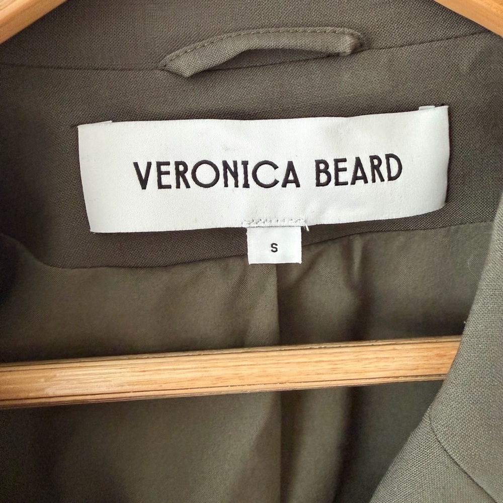 VERONICA BEARD | Green Loden Hutchinson Dickey Blazer Jacket Size S - Picture 6 of 11